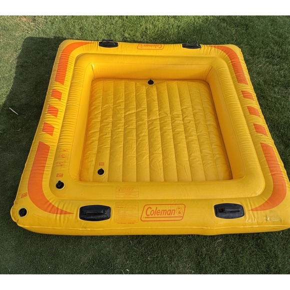 Coleman Other - Rare Discontinued Yellow Vintage Coleman Inflatable Party Platform Raft 6 Person